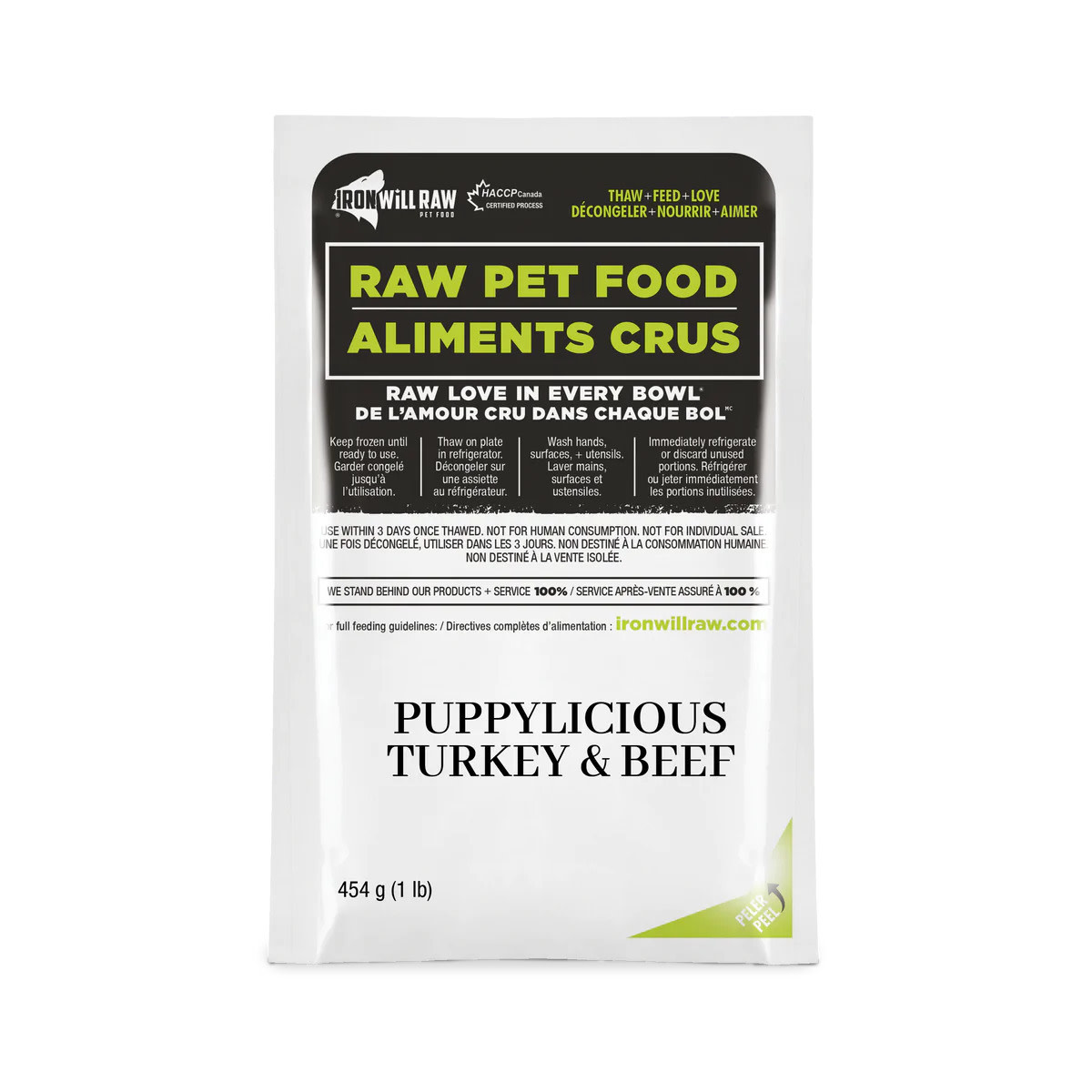 Iron Will Raw Iron Will Raw Puppylicious Turkey & Beef Dinner, 12lb
