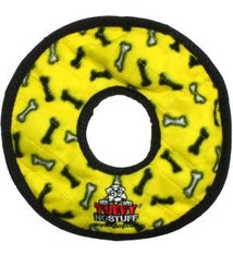 VIP Pet Products Tuffy Dog Toy Ultimate Stuffingless Ring, Yellow Dog Toy