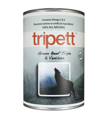 PetKind Tripett Green Beef Tripe & Venison Can, 14oz, CASE