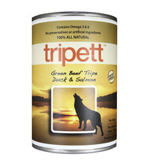 PetKind Tripett Green Beef Tripe w/ Duck & Salmon Can, 14oz CASE