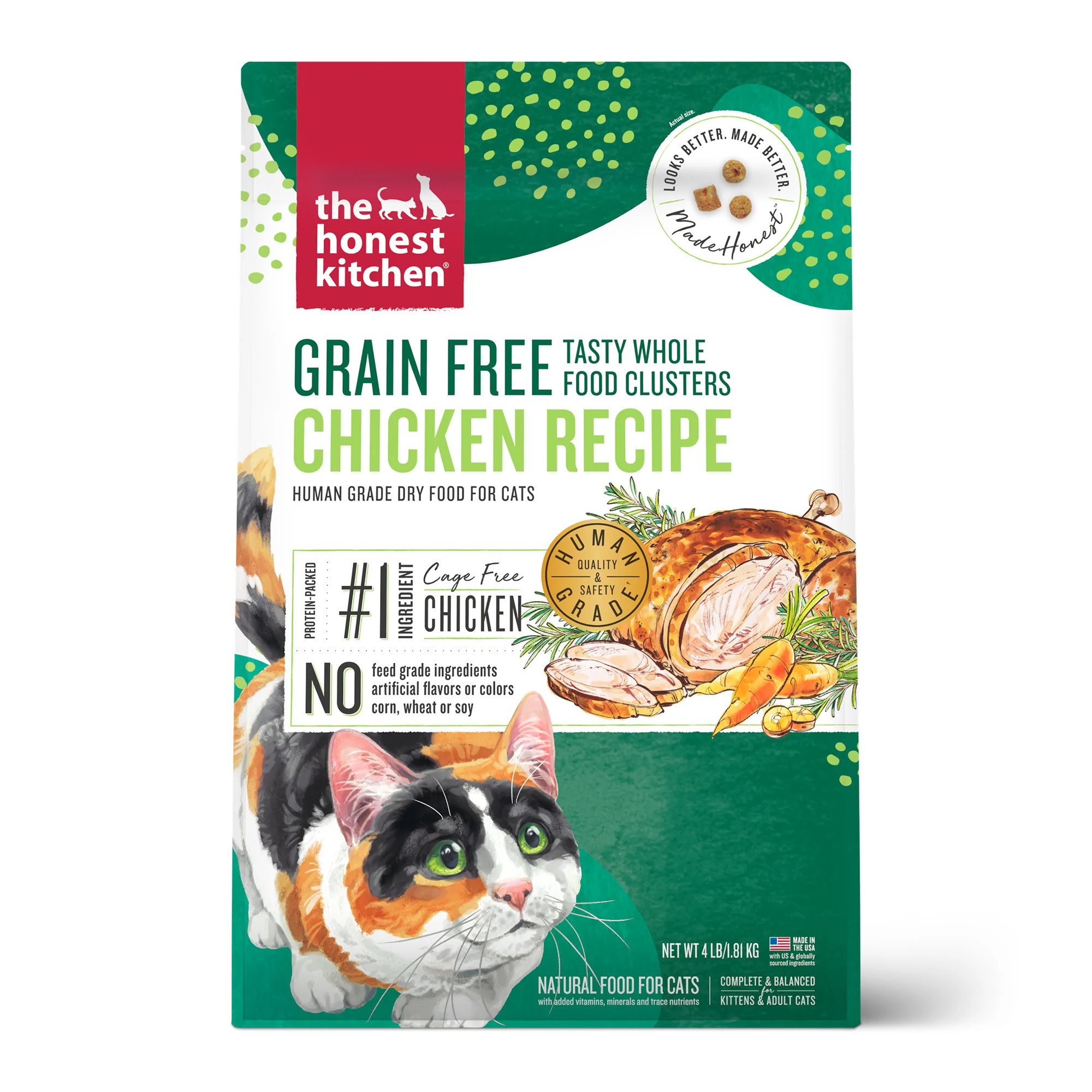 Honest Kitchen Honest Kitchen Cat Clusters Chicken Recipe, 10lb