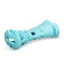 Messy Mutts Messy Mutts Chew N' Stuff Rubber Bone, Teal