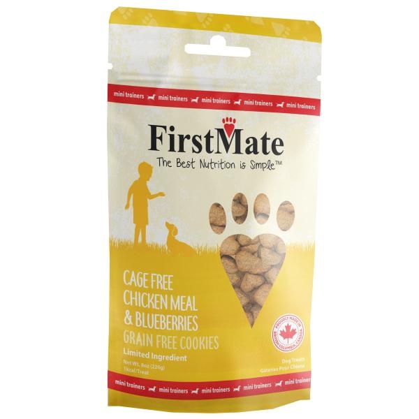 FirstMate FirstMate Cage Free Chicken & Blueberry Cookies Mini Trainers, 8oz