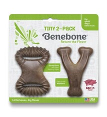 Benebone Benebone Dental Chew Rocker & Wishbone Bacon Tiny