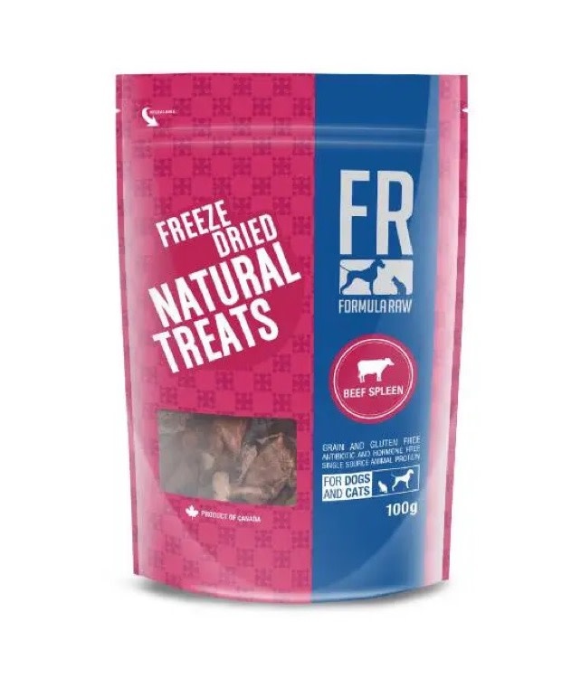 Formula Raw Formula Raw Freeze Dried Beef Spleen Treats, 100g