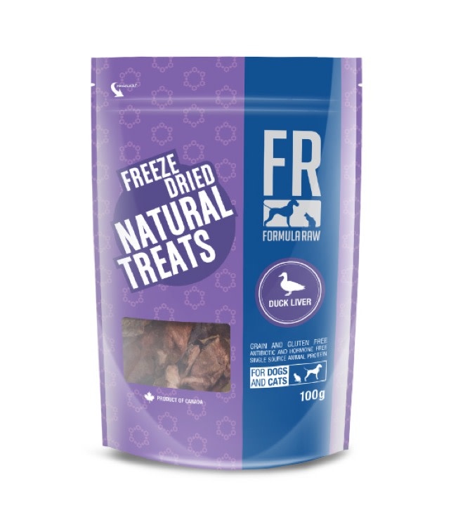 Formula Raw Formula Raw Freeze Dried Duck Liver Treats, 100g