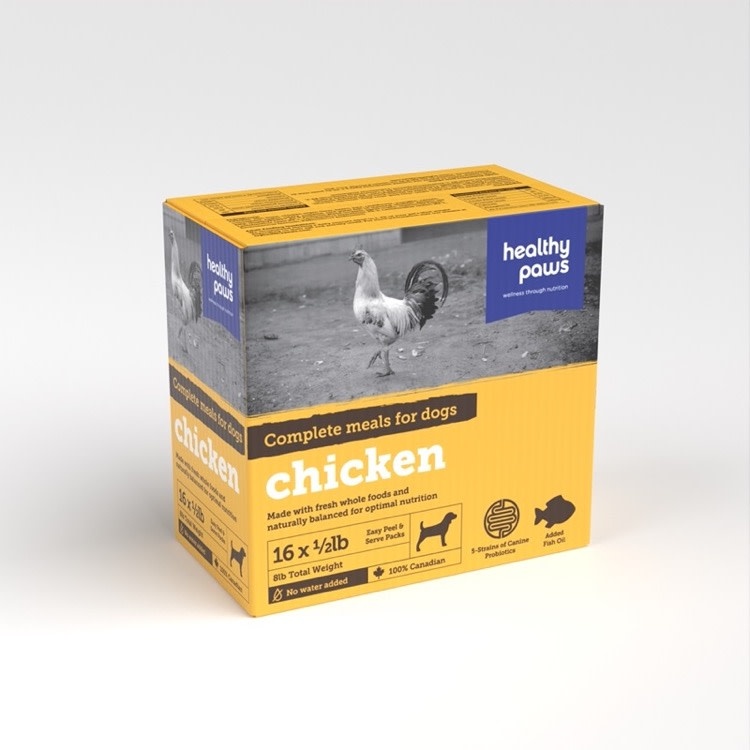 Healthy Paws Healthy Paws Canine Chicken Complete Patties RAW, 8lb