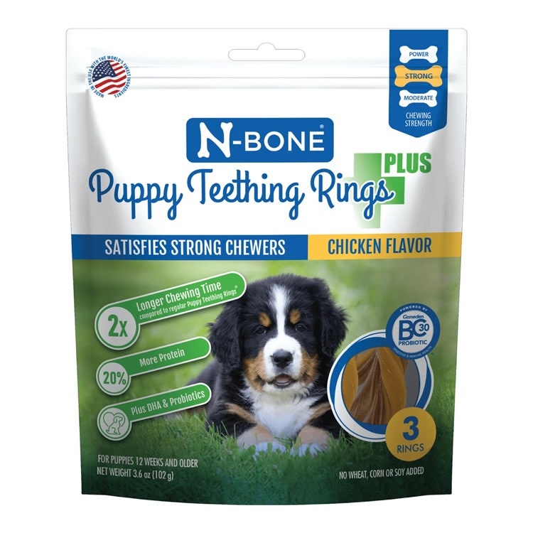 NPIC NPIC Puppy Teething Ring PLUS Chicken, 3-pack