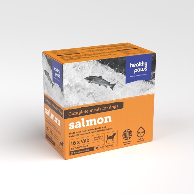 Healthy Paws Healthy Paws Canine Salmon Complete Patties RAW, 8lb