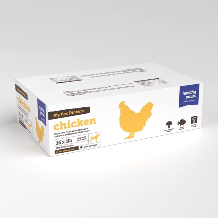 Healthy Paws Healthy Paws Big Box Dinner Chicken, 16lb