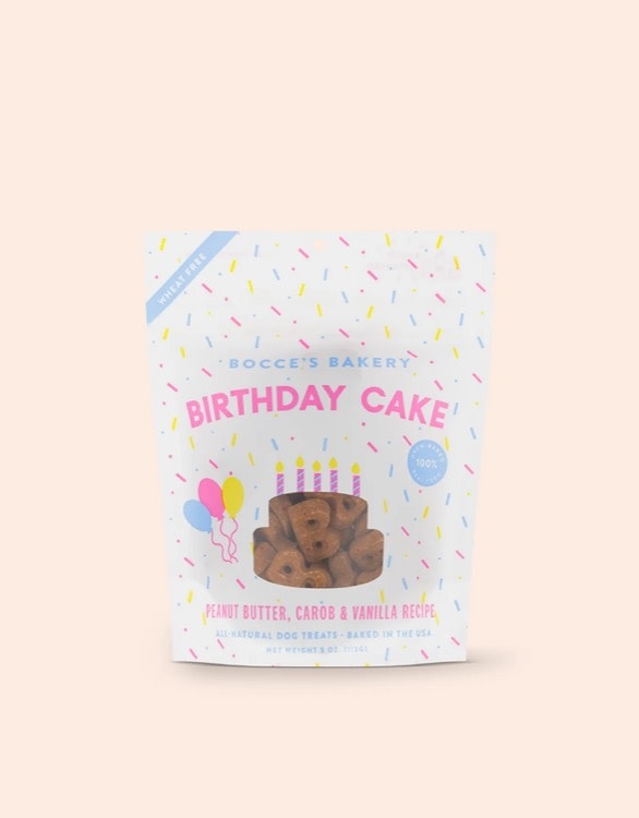 Bocce's Bakery Bocce's Bakery Birthday Cake Crunchy Biscuits, 5oz