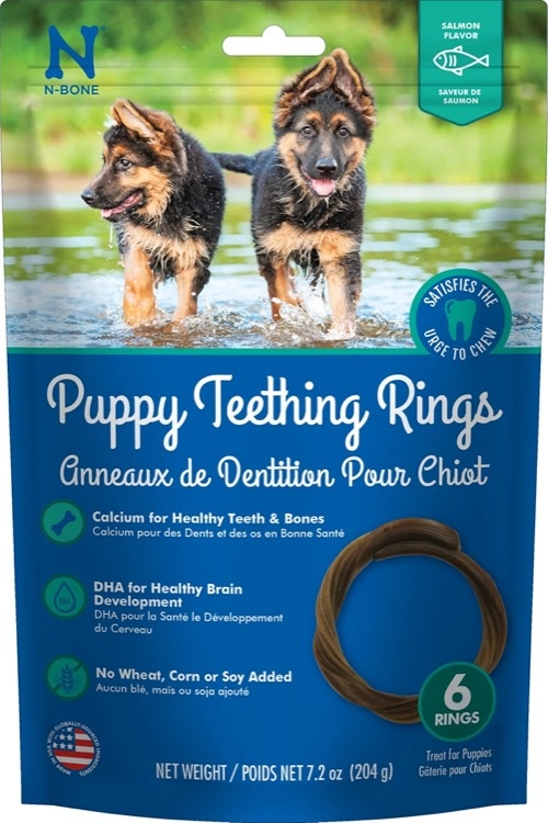 NPIC NPIC Puppy Teething Ring Salmon, 6-pack