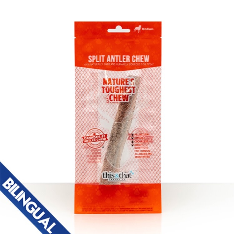 This & That This & That Split Antler Chew, Medium