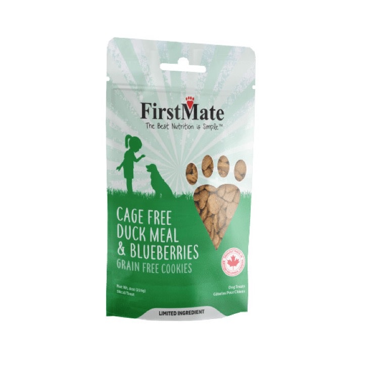 FirstMate FirstMate Cage Free Duck & Blueberry Cookies, 8oz