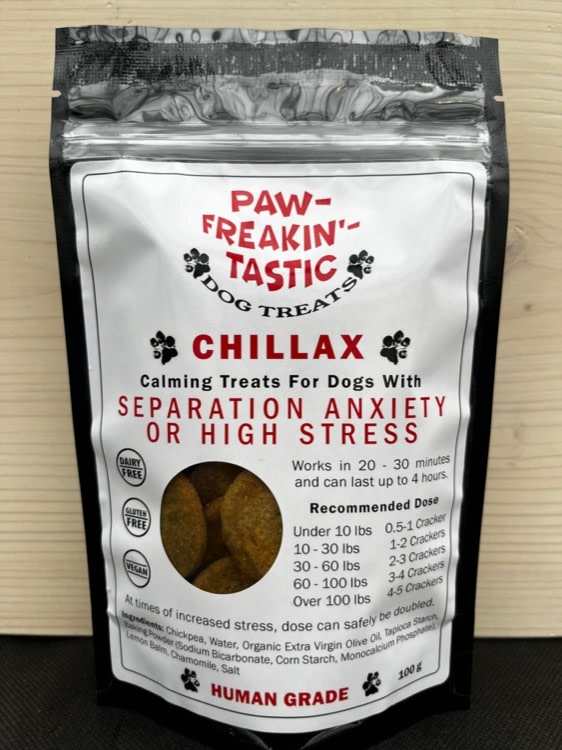 Paw Freakin Tastic Paw-Freakin'-Tastic Chillax Dog Treats, 100g