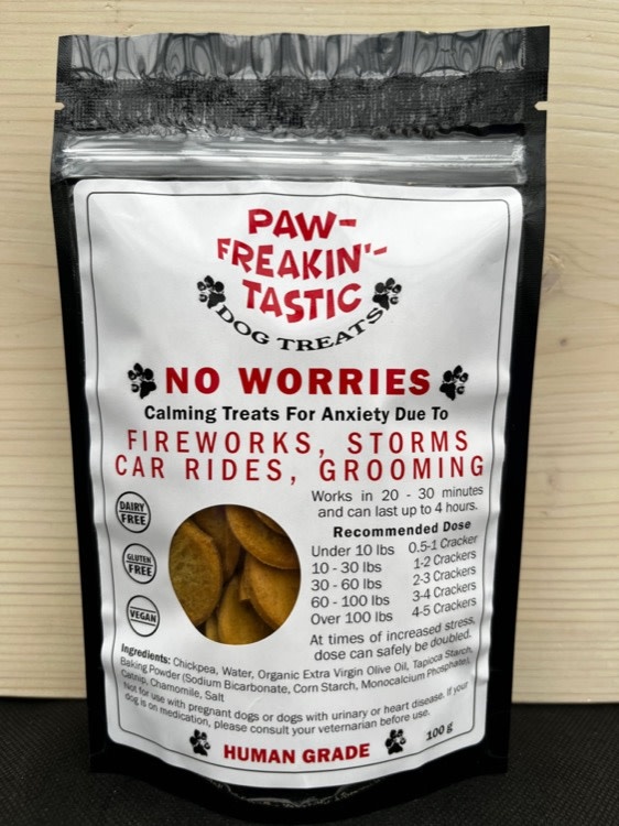 Paw Freakin Tastic Paw-Freakin'-Tastic No Worries Dog Treats, 100g