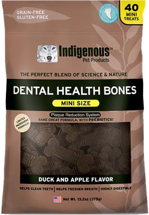 indigenous Indigenous Dental Health Bone Duck & Apple, Mini