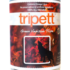 PetKind Tripett Green Venison Tripe Can, 14oz CASE