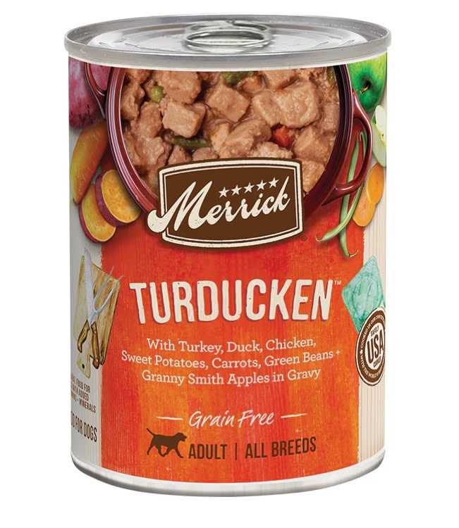 Merrick Merrick Grain Free Turducken Dog Food, 13.2oz CASE