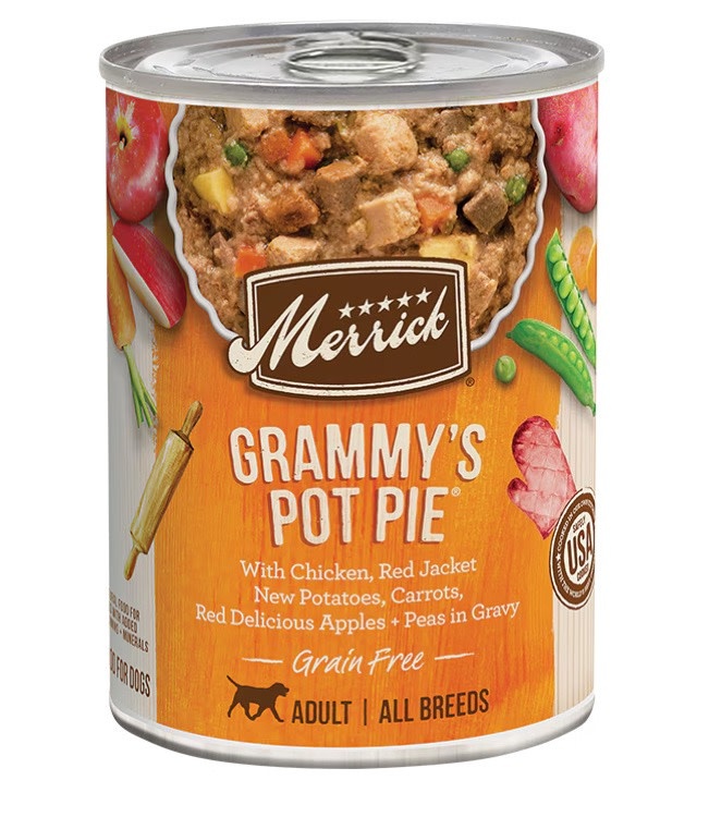 Merrick Merrick Grain Free Grammy's Pot Pie Dog Food, 13.2oz CASE
