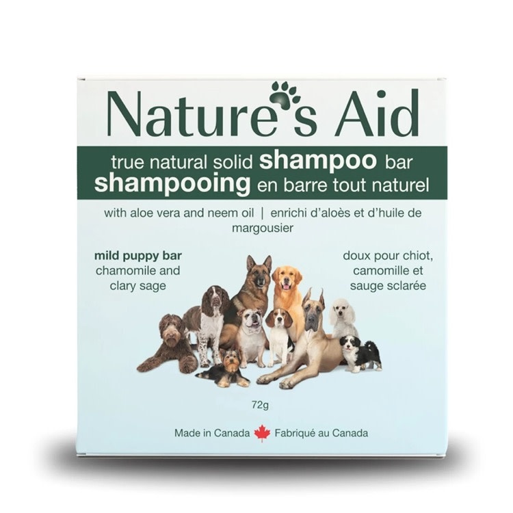 Nature's Aid Nature's Aid Natural Shampoo Mild Puppy Bar with Chamomile & Ciary Sage