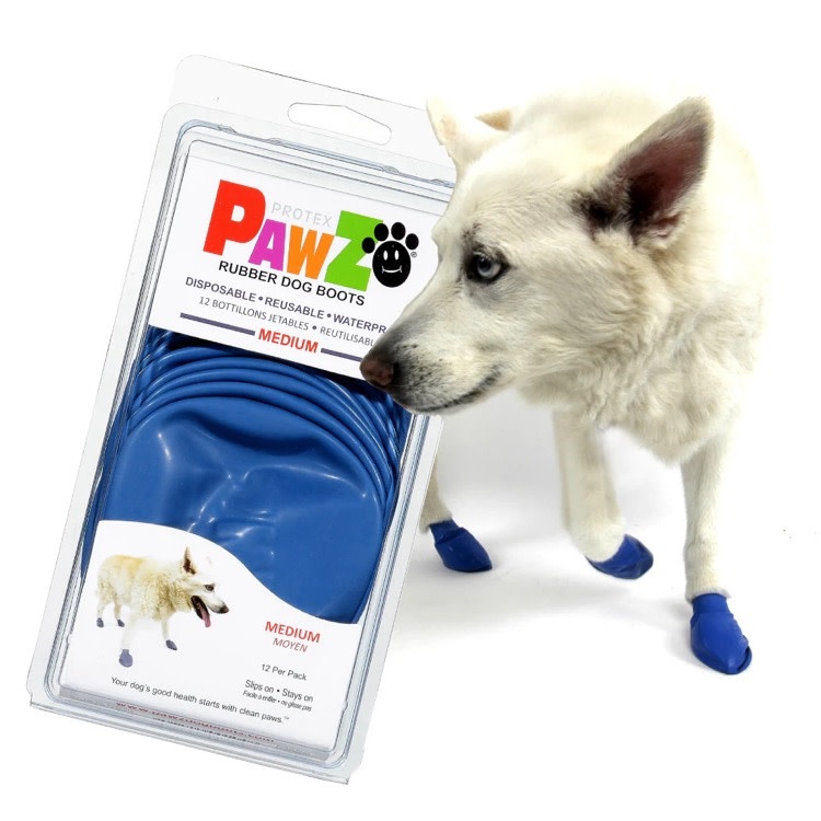 PAWZ PAWZ Reusable Boots Blue, Medium