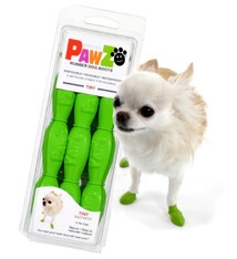 PAWZ PAWZ Reusable Boots Green, Tiny