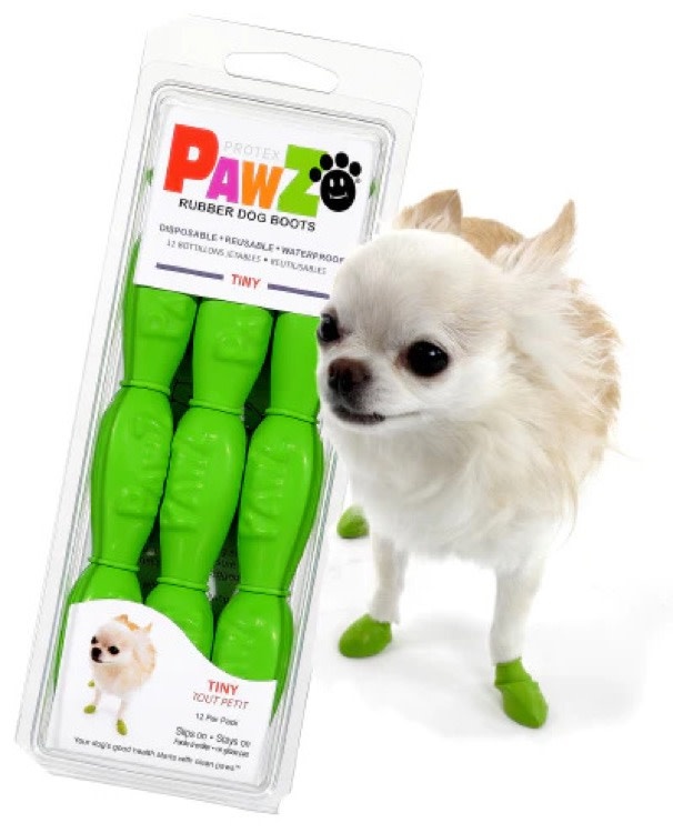 PAWZ PAWZ Reusable Boots Green, Tiny