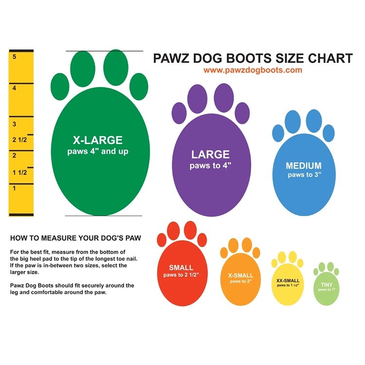 PAWZ PAWZ Reusable Boots Blue, Medium