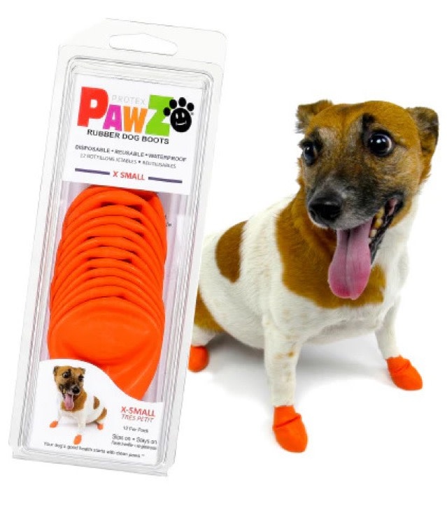 PAWZ PAWZ Reusable Boots Orange, XSmall