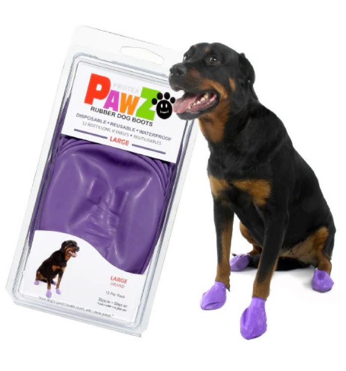 PAWZ PAWZ Reusable Boots Purple, Large