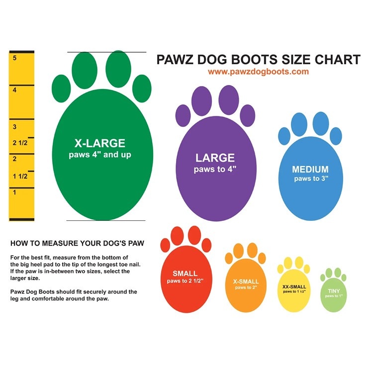 PAWZ PAWZ Reusable Boots Red, Small