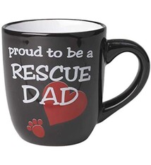 petrageous Petrageous Lucky Paws Proud to be a Rescue Dad Mug,18oz