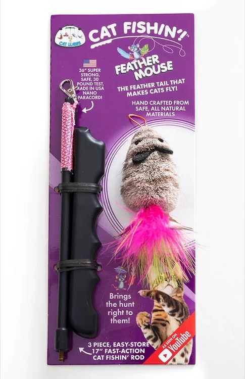 Cat Lures Cat Lures Cat Fishin' Rod Feather Mouse