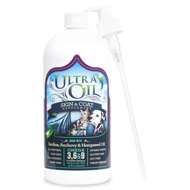 Ultra Oil Ultra Oil, Skin and Coat Supplement, Sardine, Anchovy and Hempseed Oil 32 fl oz