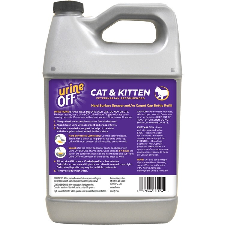 Urine Off Urine Off Cat & Kitten Formula, 1 Gallon