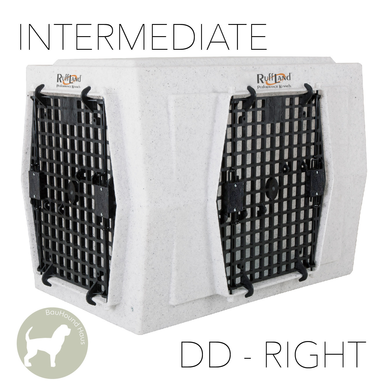 Ruff Land Ruff Land Double Door Kennel Right Side Entry