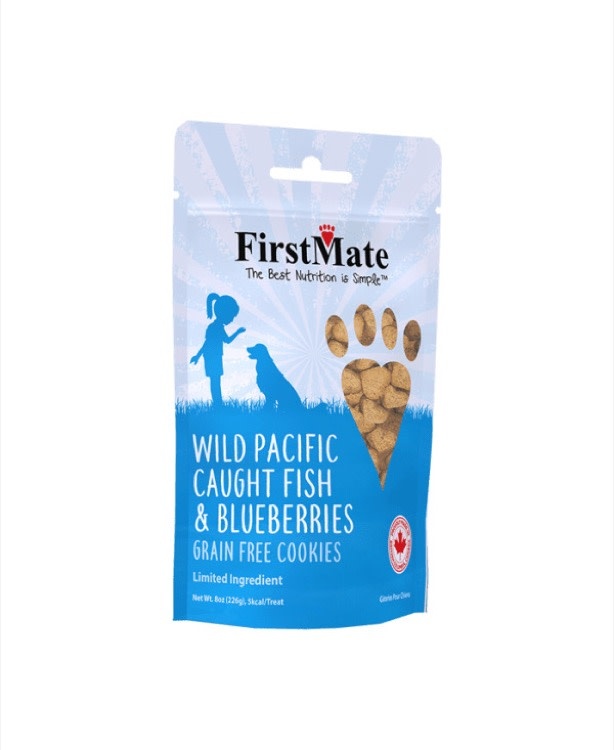 FirstMate FirstMate Wild Caught Fish & Blueberry Cookies, 8oz  Mini Trainers