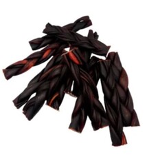 Munchie Bones Munchie Bones Natural  RED THIN Braided Collagen Chew 5"