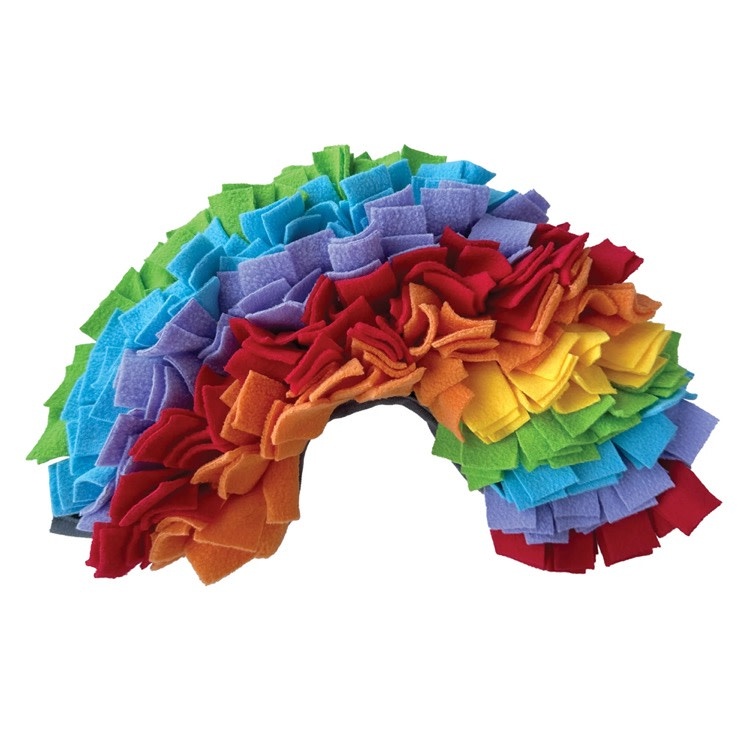 FouFou Dog FouFou Dog FouFit  One Love Snuffle Mat Rainbow