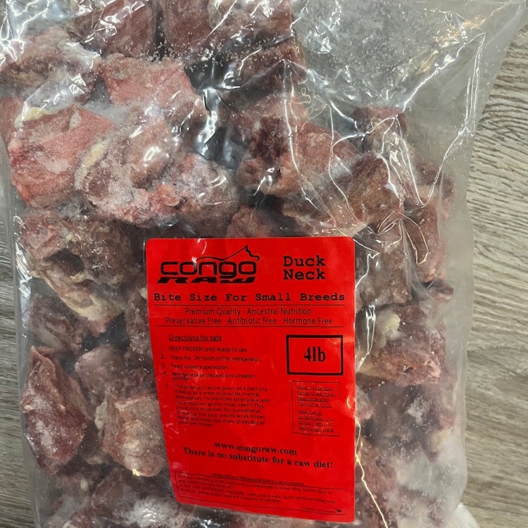 Congo Raw Congo Raw Duck Neck Bite Size, 4lb