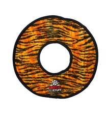 VIP Pet Products Tuffy Dog Toy MEGA Stuffingless Ring Tiger Print