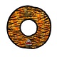 VIP Pet Products Tuffy Dog Toy MEGA Stuffingless Ring Tiger Print