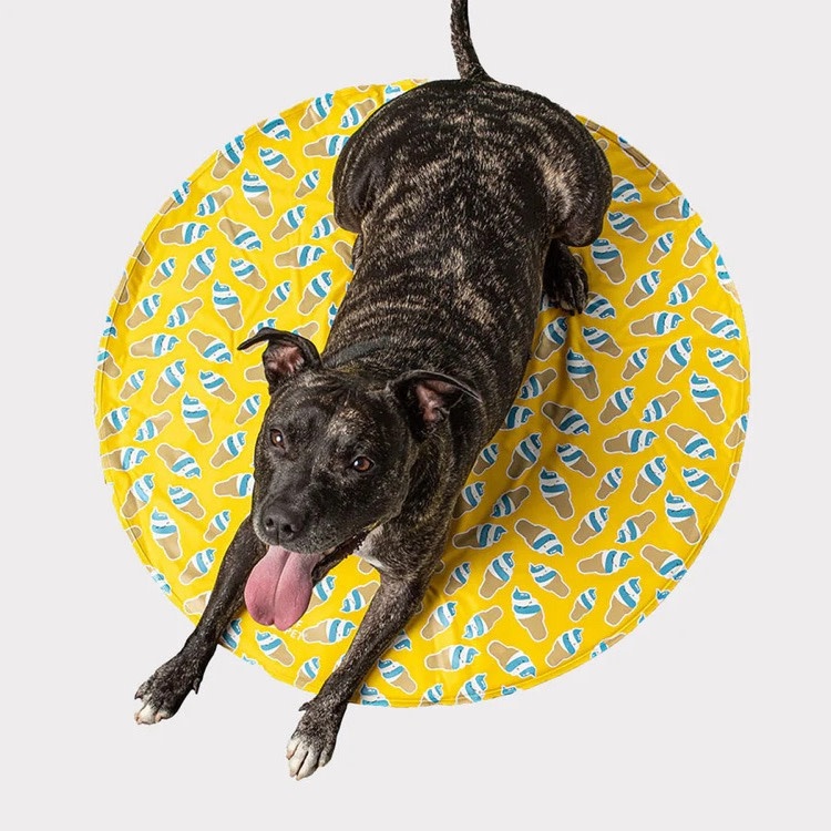 GF Pet GF Pet Round Ice Mat Yellow Dog