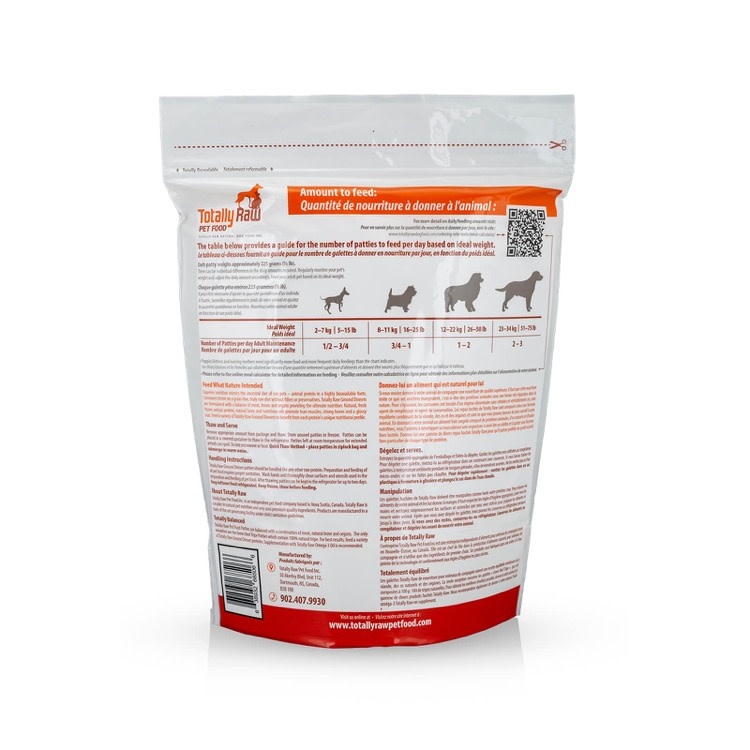 Totally Raw Totally Raw Ground Beef & Vegetables 4.83lb