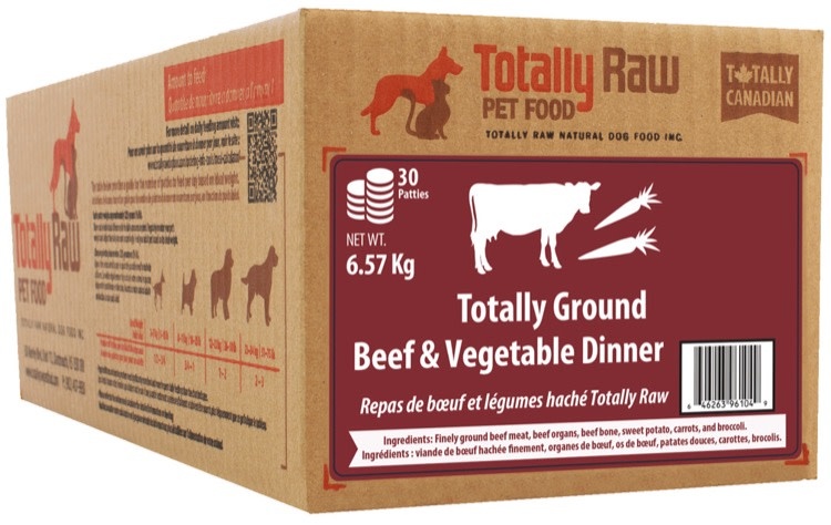 Totally Raw Totally Raw Ground Beef & Vegetables 14.9lbs