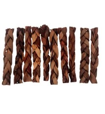 Munchie Bones Munchie Bones Natural  RED THIN Braided Collagen Chew 5" 20-Pack