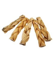 Munchie Bones Munchie Bones Natural  Braided Collagen Chew 4-6" 20-Pack