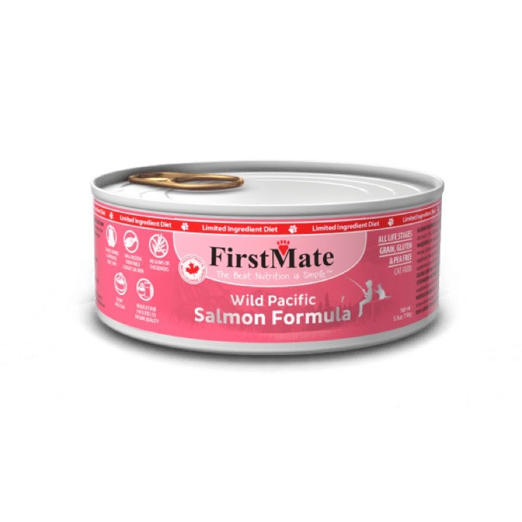FirstMate FirstMate Grain-Free Limited Ingredient Cat Can Wild Pacific Salmon  5.5oz