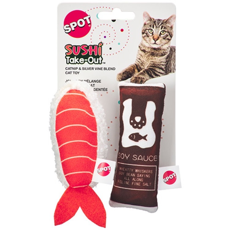 Spot Spot Sushi Take Out Cat Toy